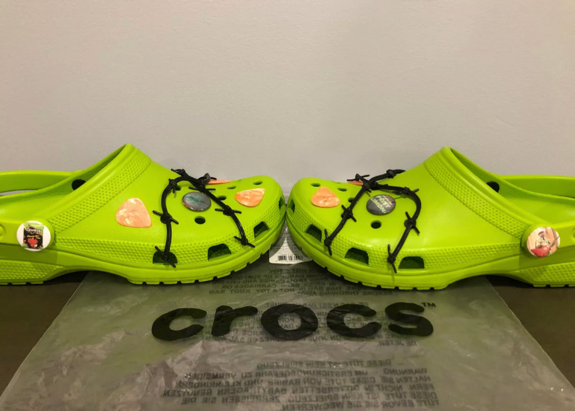 post malone crocs green