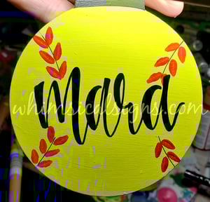 Image of Christmas Ornament - Softball