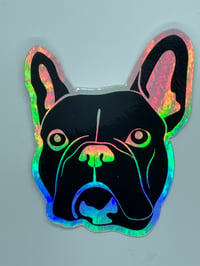 Ernie The Shop Dog Vinyl Sticker (Holographic)