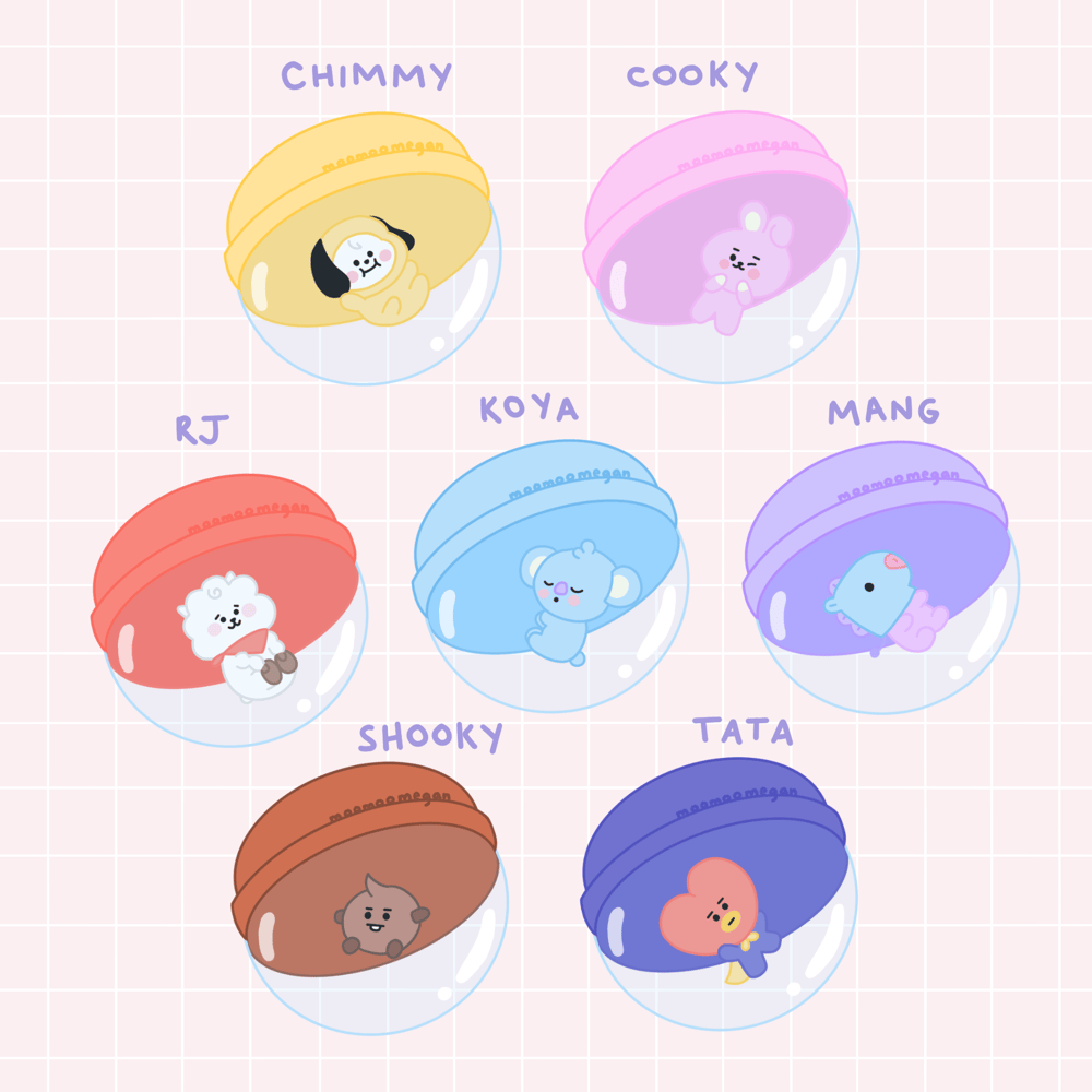 Image of BT21 Gacha Ball Sticker