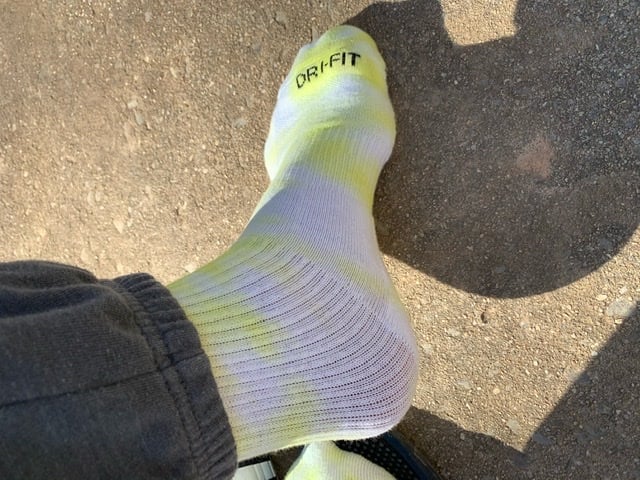 Image of The Sunshine - Tie Dye Nike CUSHION Crew Sock