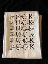 Dish towel F word 