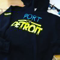 PORT OF DETROIT ( blue and highlighter green)