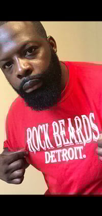 Image 3 of Rock beards Detroit Rockin Red Tee  