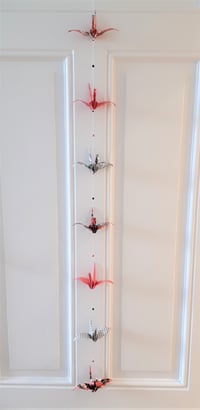 Image 2 of Guirlande Grues Rouge/Noire graphique