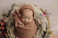 Image 3 of Florence Bonnet and Wrap set