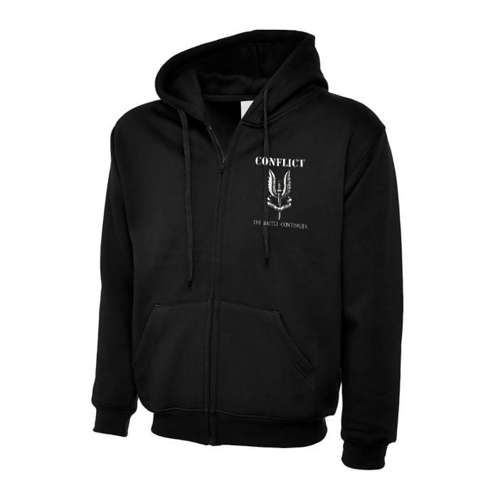 Image of Conflict - The Battle Continues Zip-up Hoodie