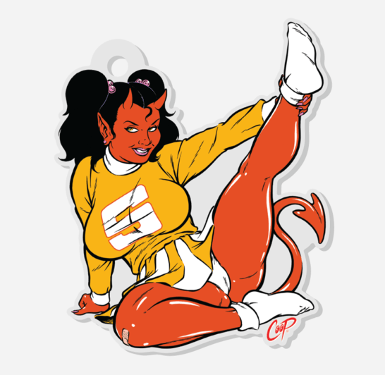 Image of SATAN'S CHEERLEADER Keychain