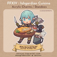 Image 1 of FFXIV - Haurchefant's Supper Set Acrylic Charm / Standee (pre-order)
