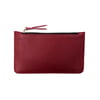 Red smooth leather Mini Pouch