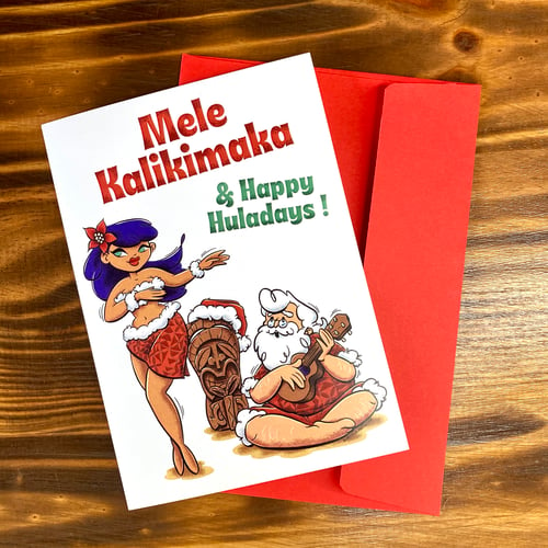 Image of Happy Huladays Greeting Card