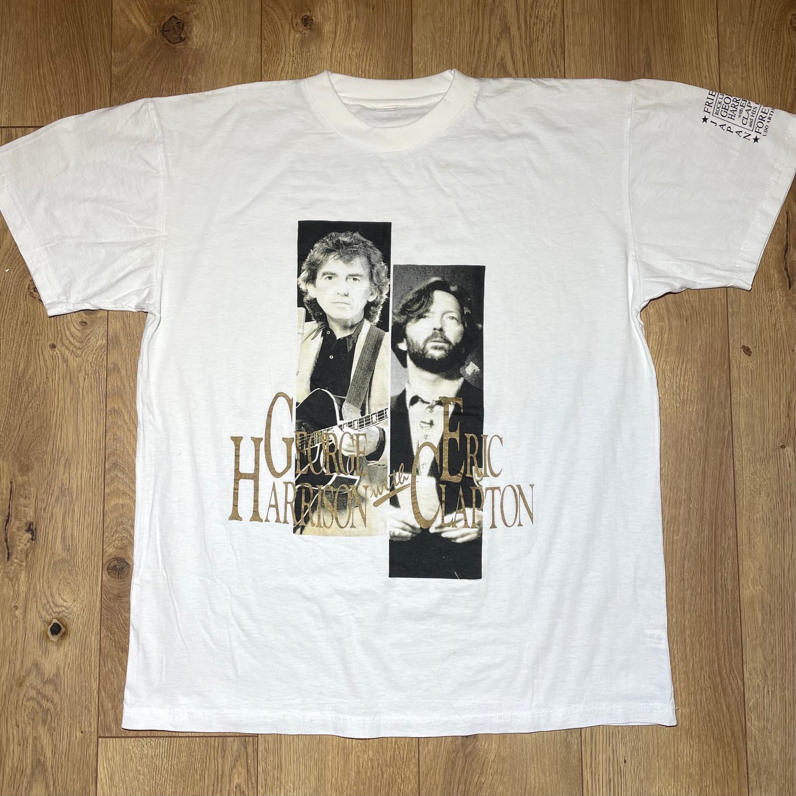 1991 Harrison & Clapton Japan Tour Shirt Size Large | ChinaCatClothing