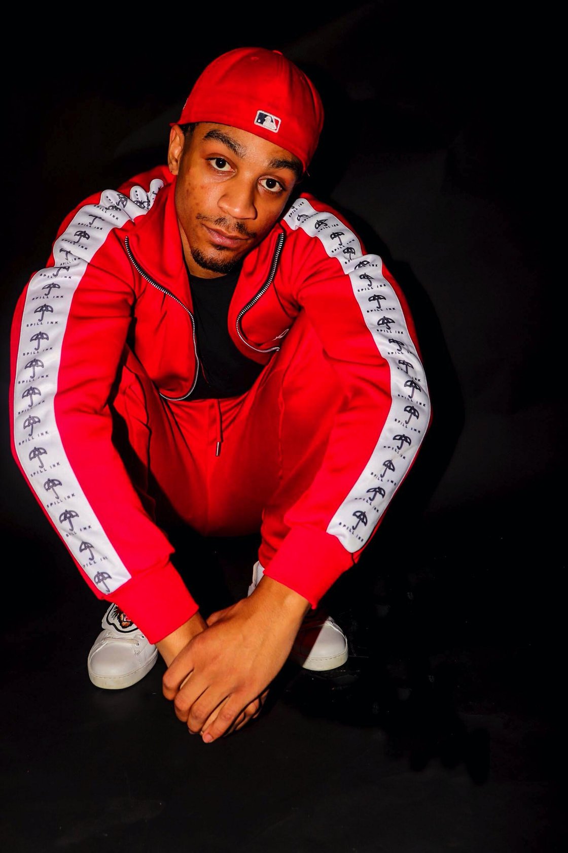 Image of spill ink tracksuits