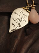 Image of Leap and the Net will Appear Necklace