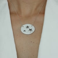Image 4 of 3 Silver Stars Necklaces Silver (Multiple Colors)