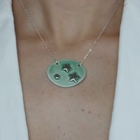 Image 5 of 3 Silver Stars Necklaces Silver (Multiple Colors)