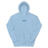 TheKid Embroidered Box Logo Unisex Hoodie BLUE