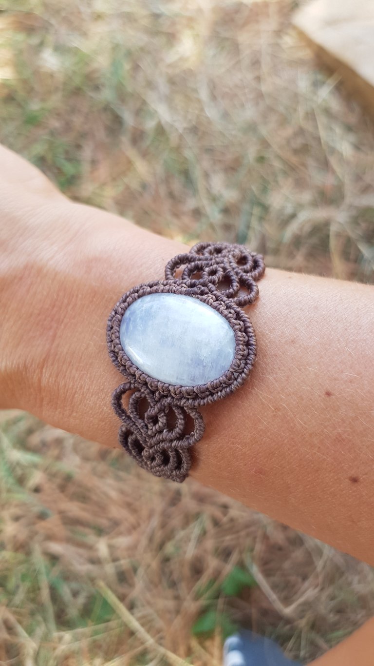 Moonstone Macrame Bracelet
