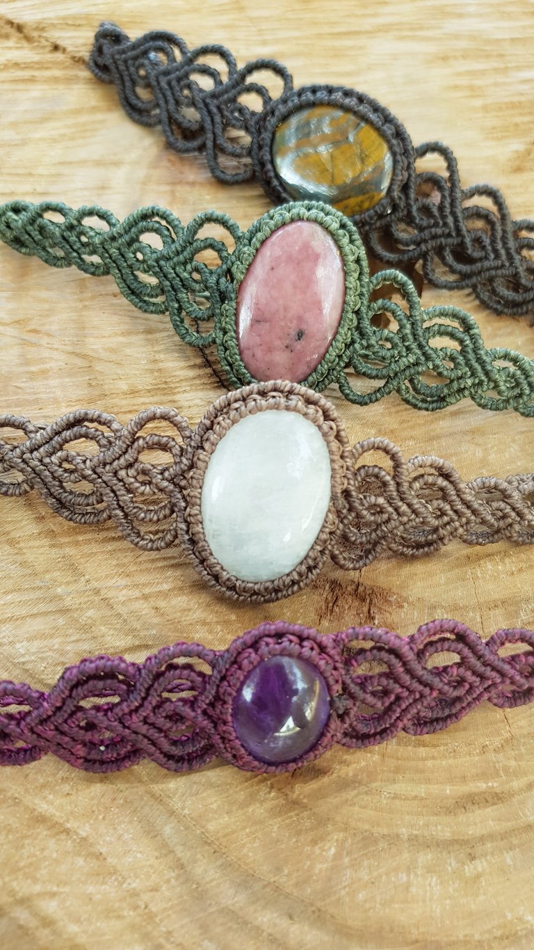 Moonstone Macrame Bracelet Image 2