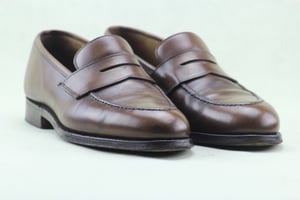 Image of Eaton light brown calf VINTAGE Crockett & Jones