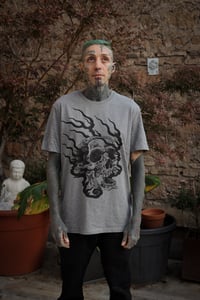 Image 1 of Grey skull t-shirt