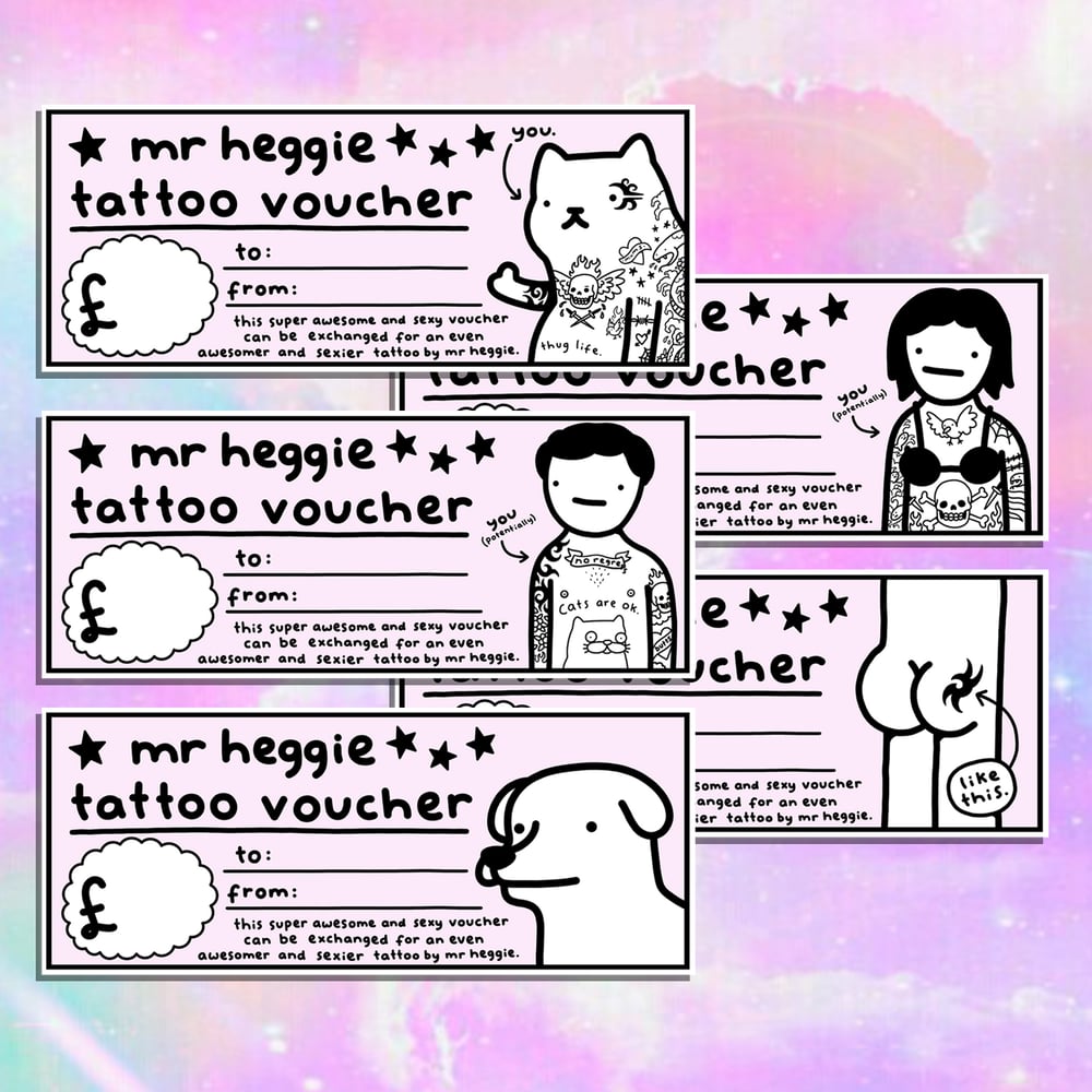 Image of The tattoo vouchers