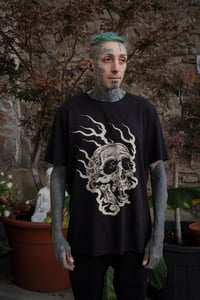 Image 3 of Black skull unisex t-shirt