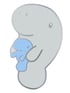 Sky Manatee Pin Image 3