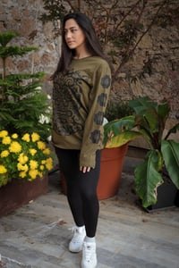 Image 3 of Military green borneo unisex long sleeve