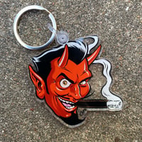 Image 1 of SMOKING DEVIL Keychain