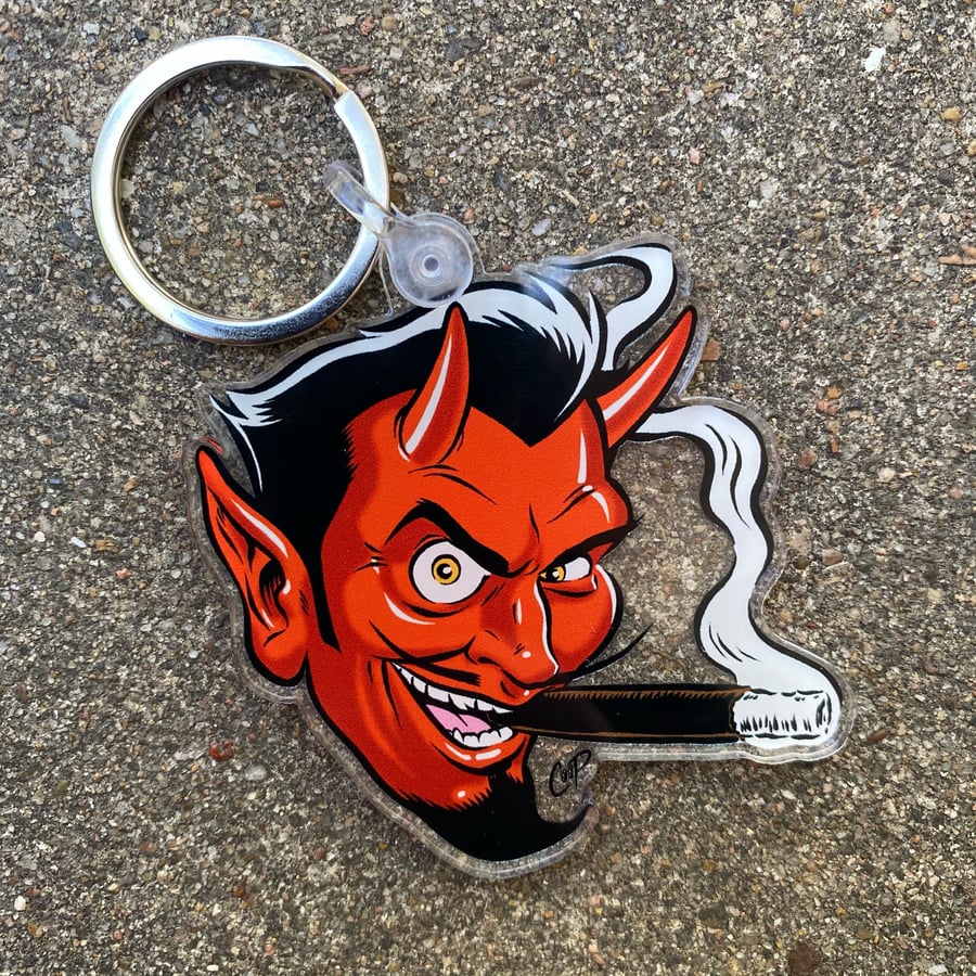 Image of SMOKING DEVIL Keychain
