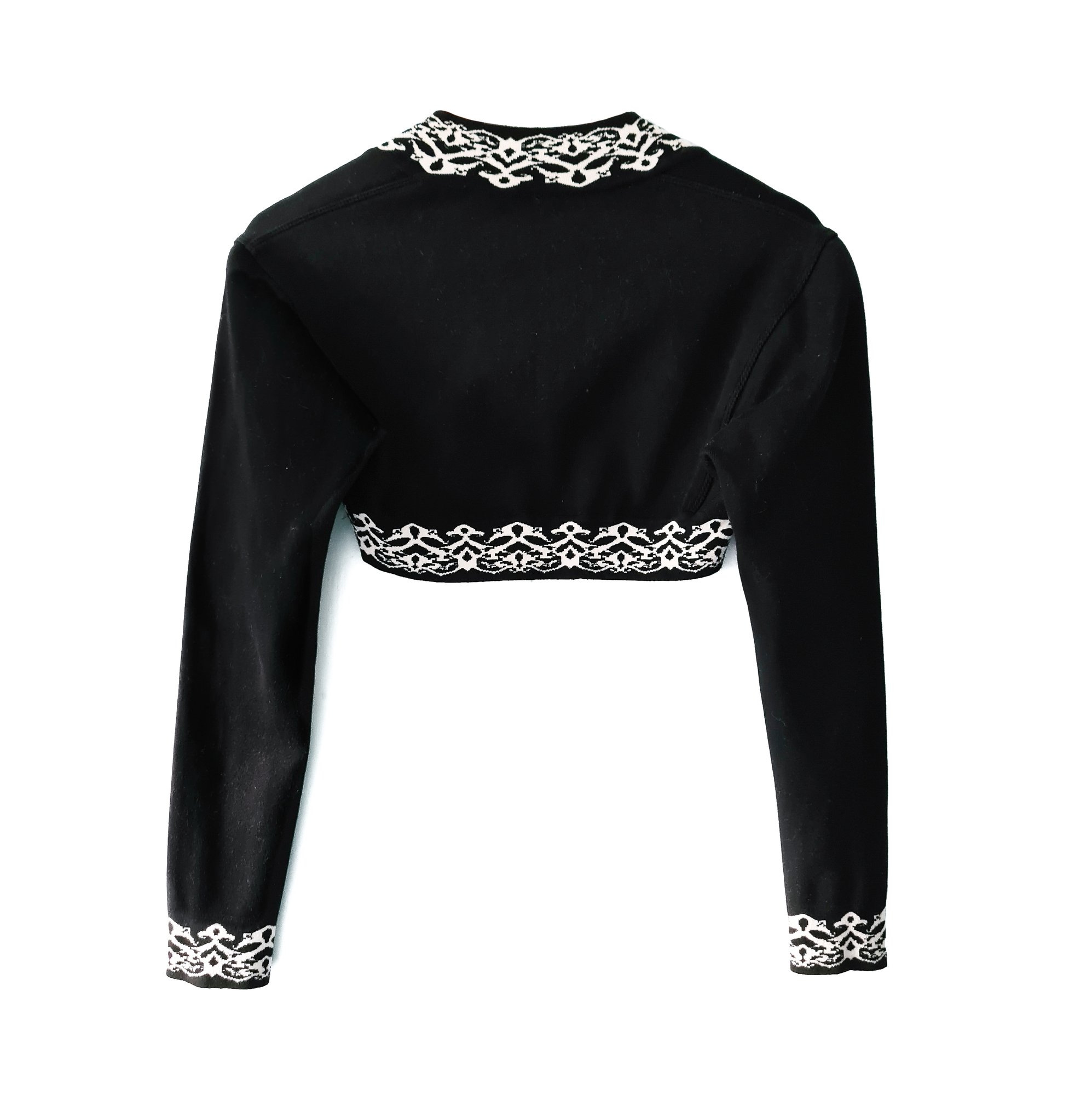 Image of Alaia 1992 Black Bolero Top