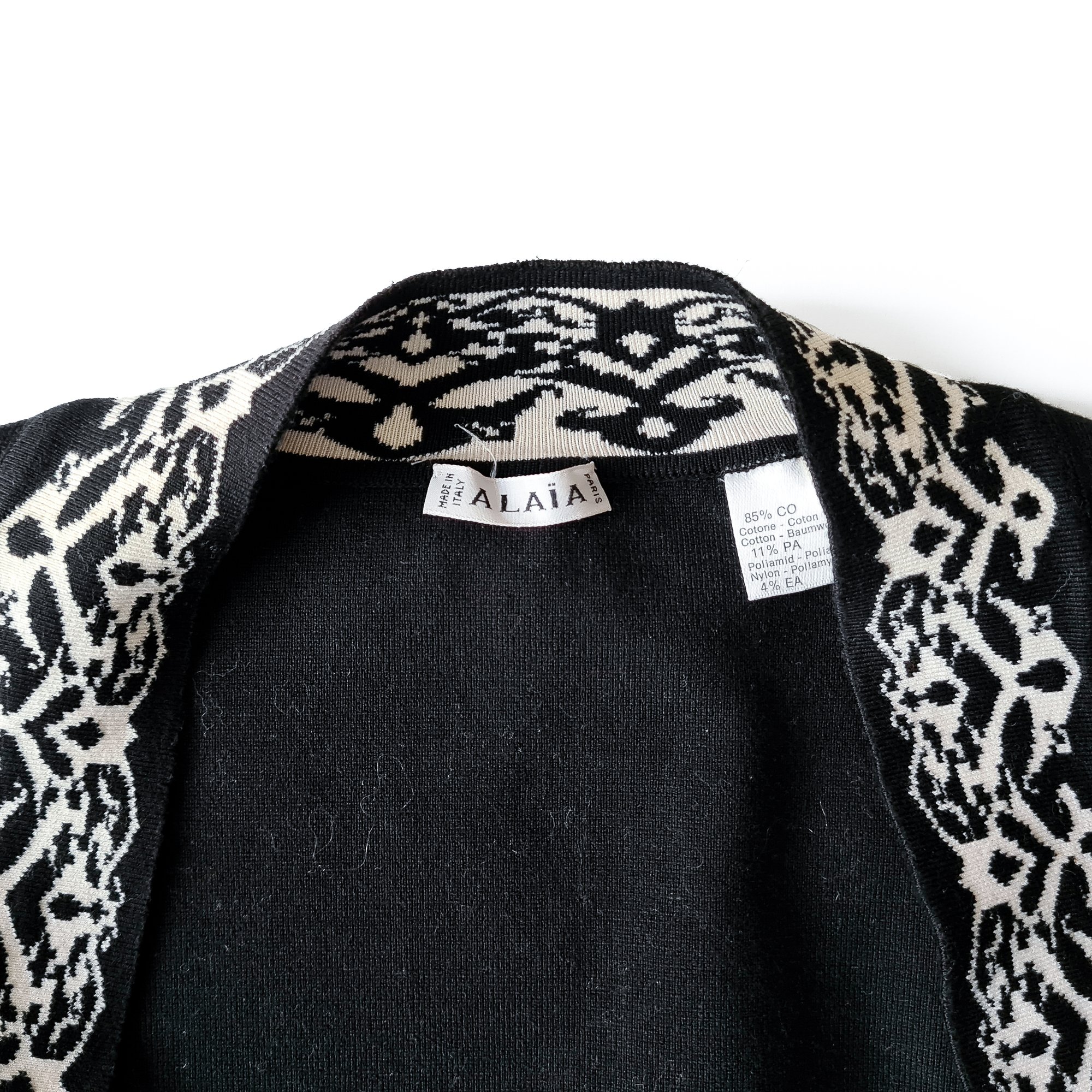 Image of Alaia 1992 Black Bolero Top