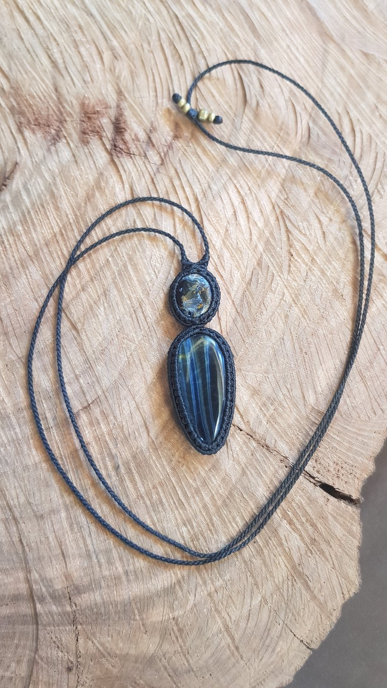 Diopetra: Pietersite & Black Tiger Eye Necklace Image 2