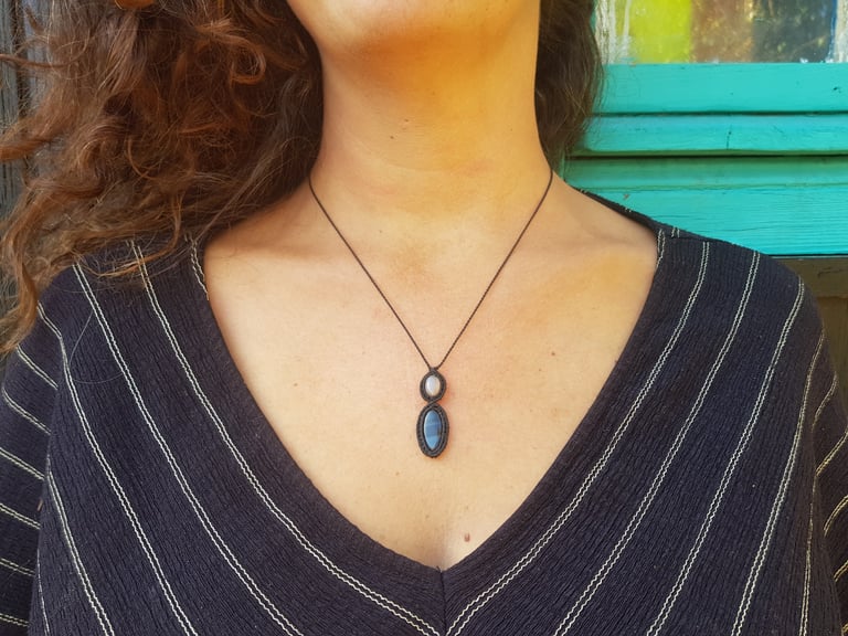 Diopetra: Pietersite & Black Tiger Eye Necklace