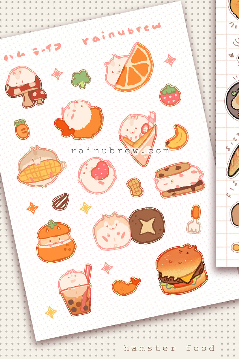 Cute Foods Stickers and Decal Sheets | LookHUMAN