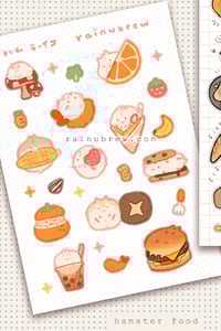 Image 2 of Animal Food Kawaii | 4"x6" Sticker Sheets