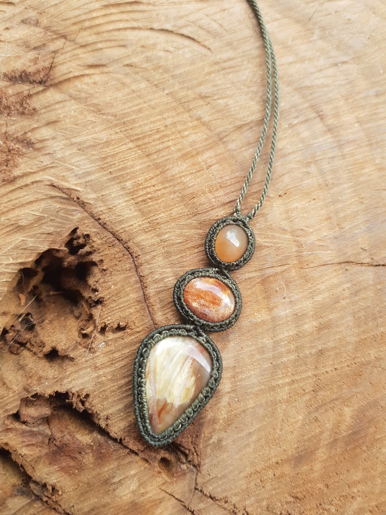 Triopetra : Indian Moonstone & Sunstone & Jasper Image 3