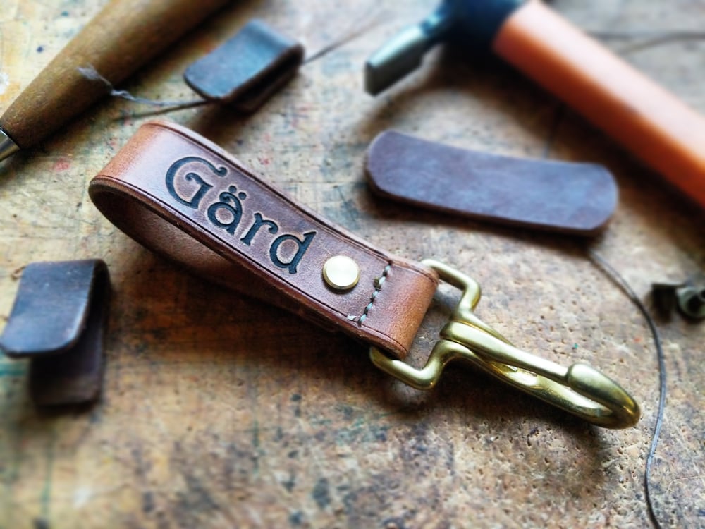 Image of Gärd Leather and Brass Keyring