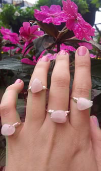 Image 1 of Rose quartz ring