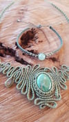 Asymmetric Chrysoprase Necklace & Bracelet