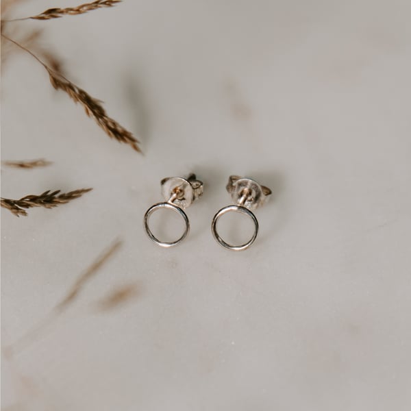 Image of Petite Circle Earrings