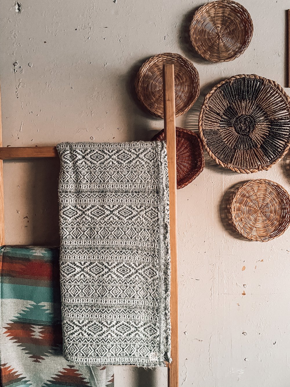 Aztec B&W Blanket