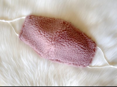 Image of Mauve/Pink Teddy Face Masks