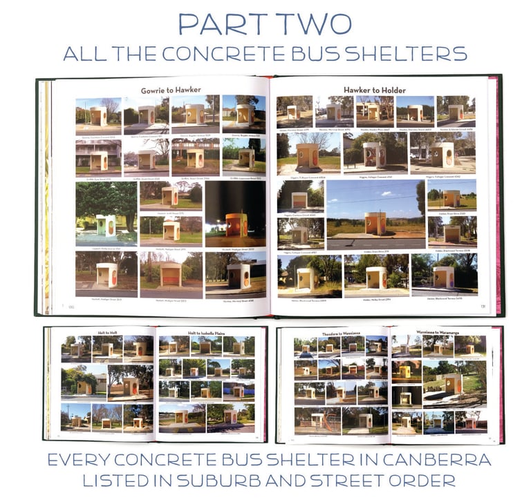 Beautiful bus Shelters of Canberra book - signed Image 3