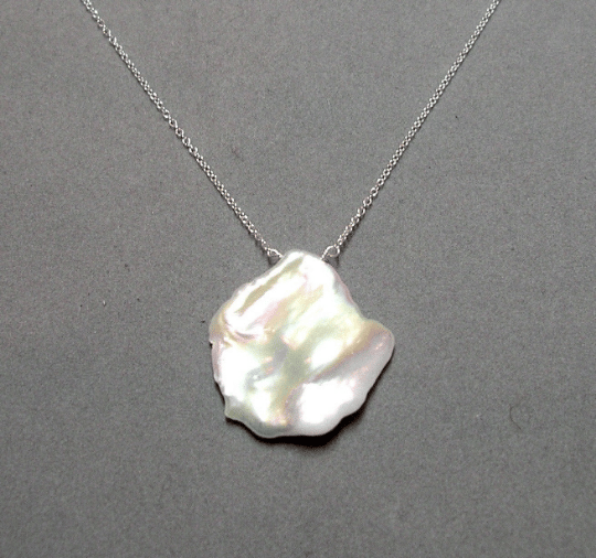 Image of Keishi Pearl Pendant // Large