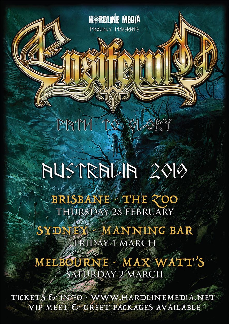 Image of ENSIFERUM - Aussie Tour Poster