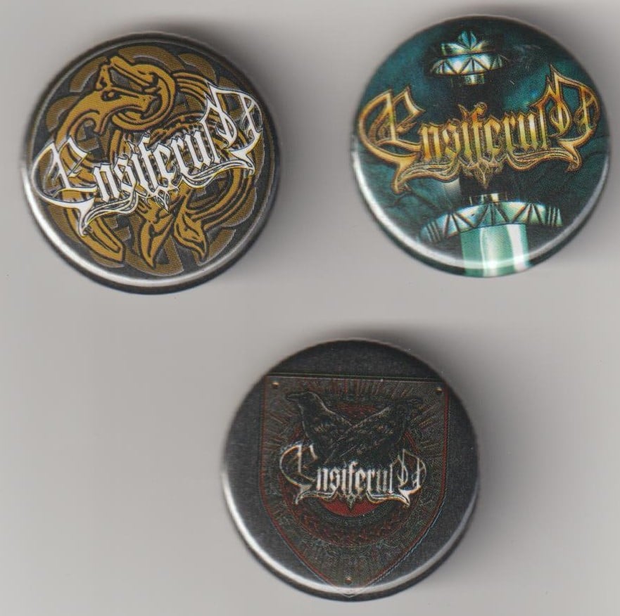 Image of ENSIFERUM - Aussie Tour Pack of 3 Badges/Pins