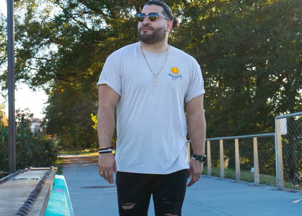 Image of CREMA Left Smiley Soy Feliz T-Shirt