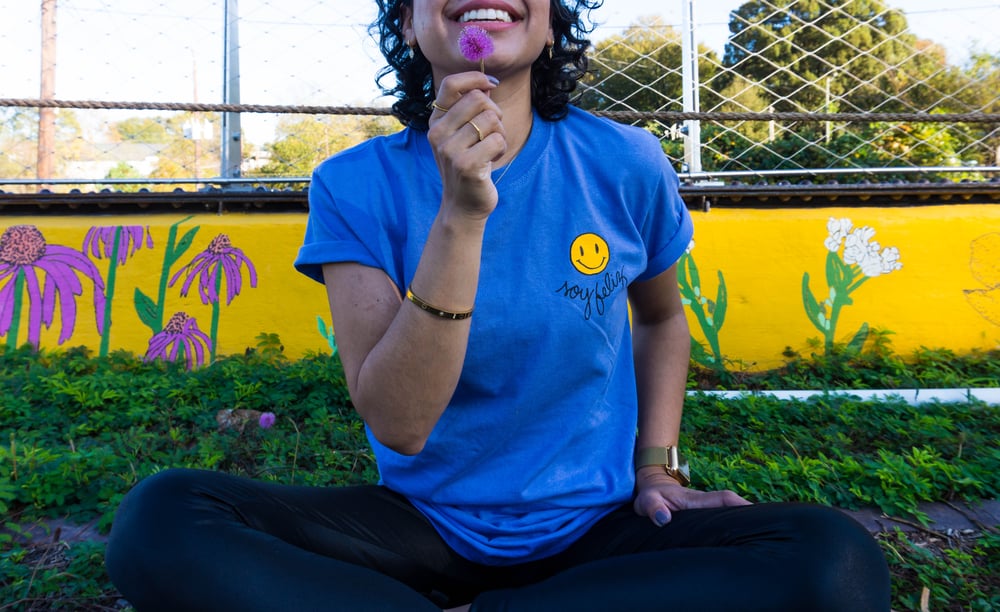 Image of OCEANO LEFT SMILEY SOY FELIZ  T-Shirt